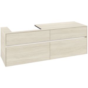 Wastafelonderkast Collaro 1600x548x500mm White Oak C02200AA