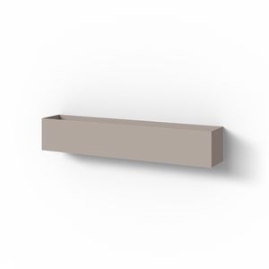 Planchet/multibasket 600mm kleur matt sand beige met afwateringsleuf incl. bevestiging