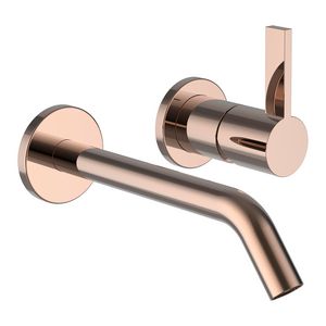 Inbouw Wastafelmengkraan Simibox 2Pnt PVD rosegold hi-gloss