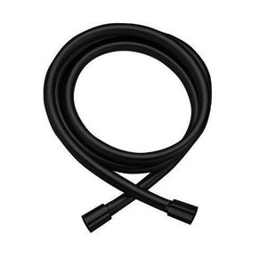 Doucheslang 150cm metaal m. conische moer mat zwart