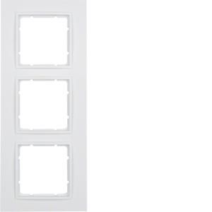 Afdekraam 3-v berker B.7 polarwit mat