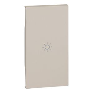 Toets + lichtsymbool zand 2 modulen LivingNow