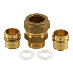 Koppelingenset 1/2" x 18/16/15mm 7503401