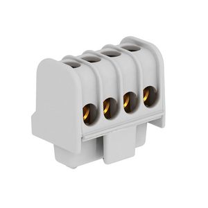 Klemmenstrook 16mm² polyam li.grijs VVE=10