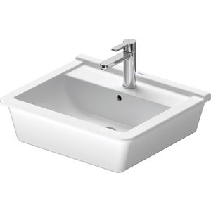 STARCK 3 #030256 inbouwwastafel 560mm wit met kraangat met overloop