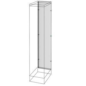 ACHTERPANEEL-EXTERN COMPARTIMENT-QDX 630 H-400X1600 MM