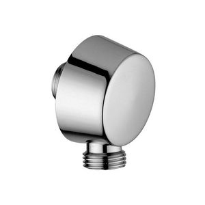 Wandaansluitbocht 1/2" Round chroom