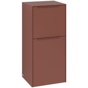 Zijkast SUBWAY 3.0 400x860x362mm Wine Red C59502AH greep monochroom