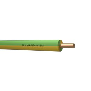 Haspel a 500m. installatiedraad HVD halogeenvrij Cca 70C 450/750V ye/gn# 2,5mm² (Groen/geel)