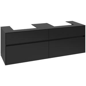 Wastafelonderkast Collaro 1600x548x500mm Volcano Black C021B0VL