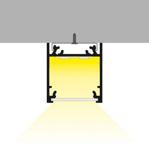 Zak a 2m. Profiel voor ledstrips 20 opbouw Grijs