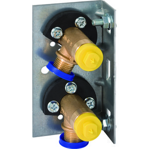 GIS aansluitpl verticale wandkraan opb + wateraansluit