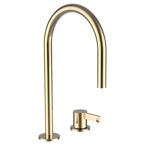 2-Gaten Wastafelmengkraan met pop-up waste PVD gold hi-gloss H3113320012201