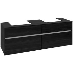 Wastafelonderkast Collaro 1600x548x500mm Black Oak C021B0AB