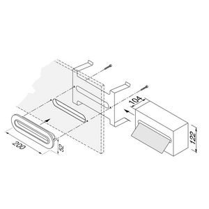 Tissuehouder inbouw