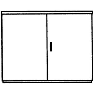 Installatiekast EH3 F DIN2 875X1115X320MM gemonteerd