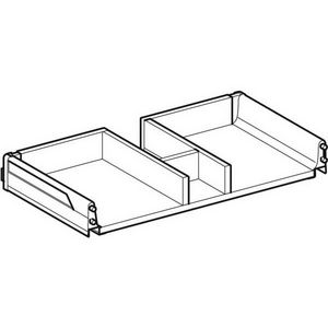 Keramag schuiflade met uitsparing, Breedte wastafel=100cm