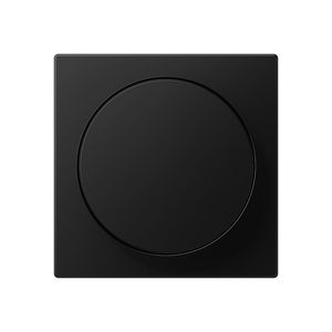 Draaiknop dimmer A range mat zwart