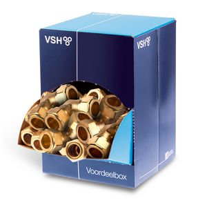 Actie Set a 3 voordeelboxen a 20st. kniekoppeling Super knel 22x22mm SD1210 k/g (totaal 60st.)
