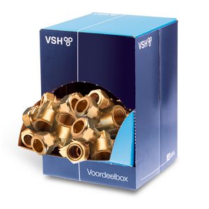 Actie Set a 3 voordeelboxen a 20st. T-koppeling verlopend Super knel 15x1/2"bn.x15mm SD1223 k (totaal 60st.)