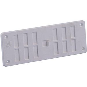 Afsluitbaar ventilatierooster 165x60mm wit
