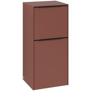 Zijkast SUBWAY 3.0 400x860x362mm Wine Red C59501AH greep Volcano Black