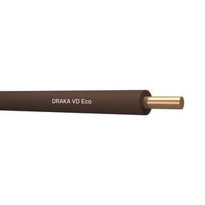 Haspel a 500m. installatiedraad VD Eca bn# 2,5mm² (Bruin)