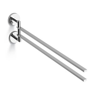 Flat handdoekhouder 487mm chroom dubbel zwenkbaar