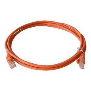 Netwerkkabel / patchkabel CAT5e UTP PVC molded oranje 2.0mtr.