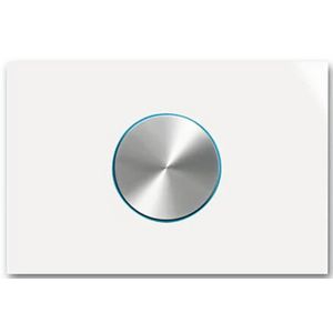 KNX priOn draaibedien 1v a-albast/st wit (6341-24G-101)