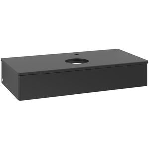 Wastafelonderkast Antao 1000x190x500mm Black Matt Lacquer L09050PD