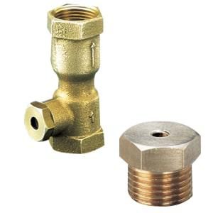 Leegloopklep voor montage op een T