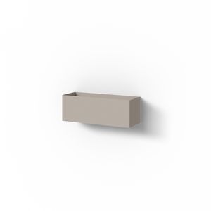 Planchet/multibasket 300mm matt sand beige met afwateringsleuf incl. bevestiging