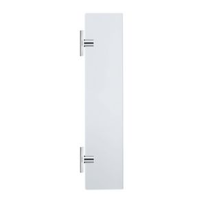 Glazen planchet 60 cm Karree met mat glas, Chroom