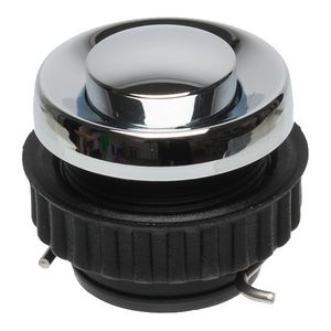 Deurcontact inbouw steekcontacten IP54 verchroomd mes. VVE=5
