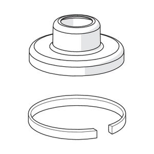 Rozet 70mm 59910094 chroom