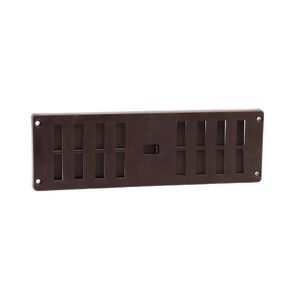 Afsluitbaar ventilatierooster 250x80mm bruin