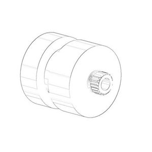 Bevestiging kapmontage 26,5x12mm chr