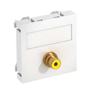 Draagplaat cinch 1x kopp. connect.-connect. 45x45mm 6104994