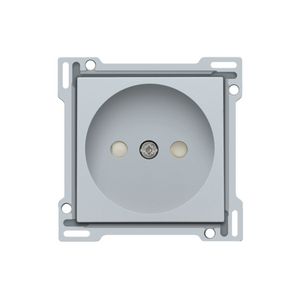 Afwerkingsset stopcontact z. aarding met besch.afsl. sterlin
