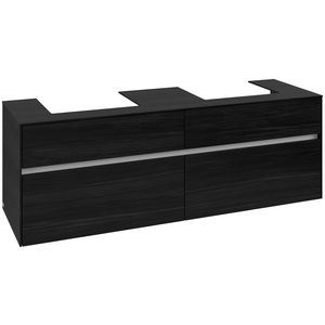 Wastafelonderkast Collaro 1600x548x500mm Black Oak C02100AB
