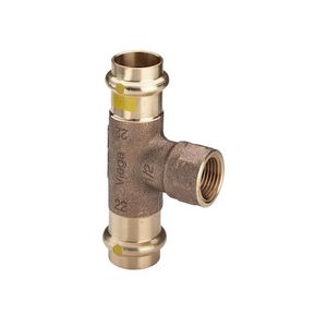 T-koppeling verlopend Profipress Gas brons 28x1/2" bn.x28mm
