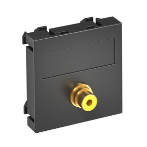 Draagplaat cinch 1x kopp. connect.-connect. 45x45mm 6104997