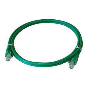 Patchkabel / netwerkkabel CAT5e UTP PVC molded groen 2.0meter