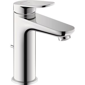 Wave 1-hendel wastafelmengkraan M freshstart chroom hoogglans sprong 122mm incl. waste-inrichting