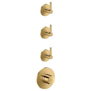 Thermostaat module 3 functies + rechte greep AXOR One Polished Gold-Optic