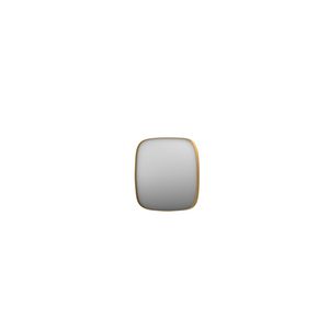 Spiegel contour stalen kader 400x400mm geborsteld mat goud SP29 INK
