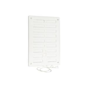Afsluitbaar ventilatierooster 150x220mm wit
