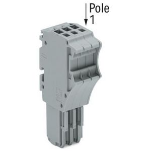 1-draads FE steker Push-in 1,5 mm² grijs 2020-103 VVE=50