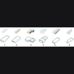 Zak a 100st. Isoleerhuls vorm 1 PVC 6,3mm